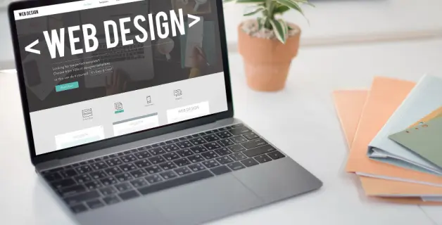 Showcasing website design concept