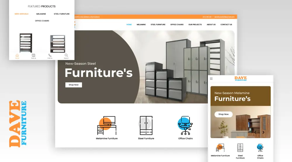 Dave Furniture Website